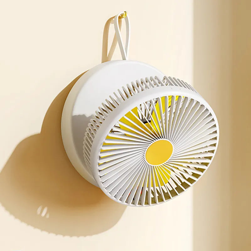 Ventilador Portátil Plegable con Batería Recargable y Luz LED